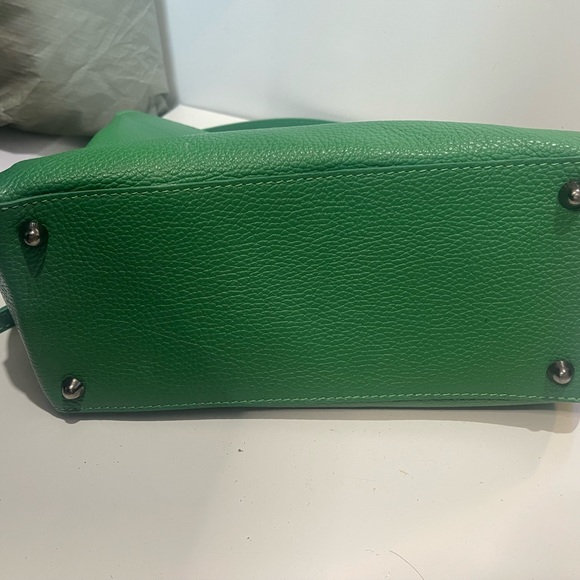 Green Italian Designer Purse (Viola Castellani) - Picture 3 of 7